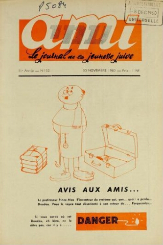 Ami : Mensuel pour la Jeunesse. Vol.11 N°152 (30 nov. 1960)